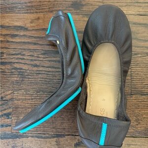 Like new, brown Tieks, size 9